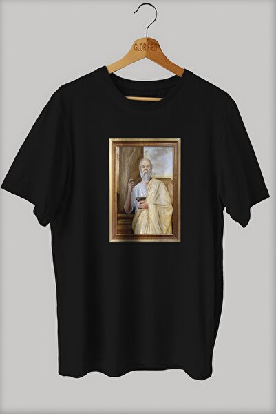Adrift -wed Sokrates Tasarım Baskılı Oversize T-shirt ( Tişört )sokak Tarzı