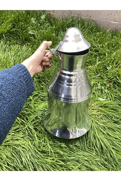 RENK YAPI RÜYASI Aluminum Height for Heating Water in the Gugum Bag House Stove: 38 Cm Bottom Diameter: 26 Cm