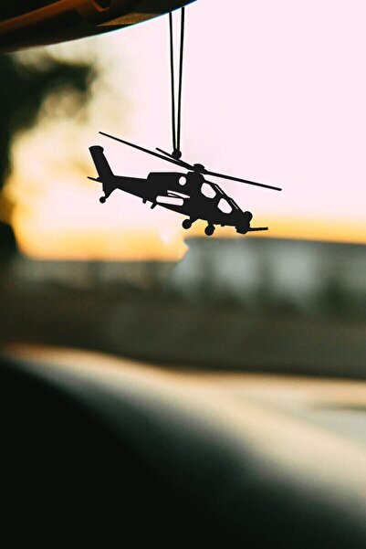 mufamet Metal Atak Helikopteri Motifli Dikiz Aynası Süsü Oto Aksesuar Araba Süsü