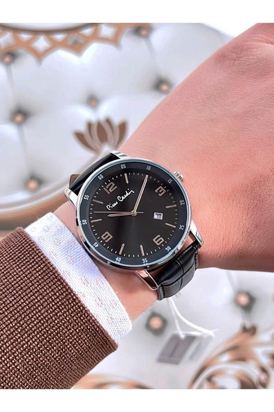 Pierre Cardin 800401f03 Leather Cord 30 Mt Water Resistant Men's Wristwatch+bracelet