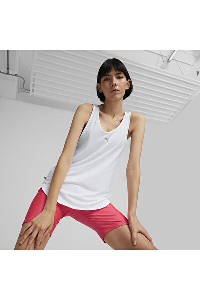 Puma Run Cloudspun Tank W Beyaz Kadın Crop Koşu / Performans Üst