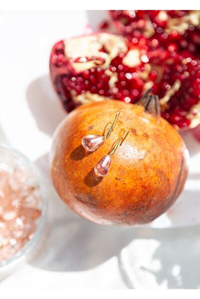 CHARMLUCKY Murano Pomegranate Grain Earrings