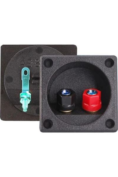 Genel Markalar Hoparlör Subwoofer Kabin Terminali 80x80mm Kare 1 Adet