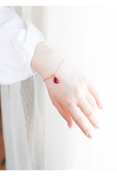 CHARMLUCKY Murano Pomegranate Grain Bracelet