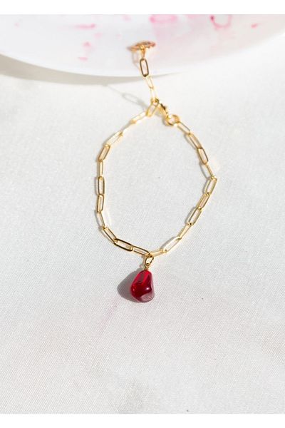 CHARMLUCKY Murano Pomegranate Grain Bracelet