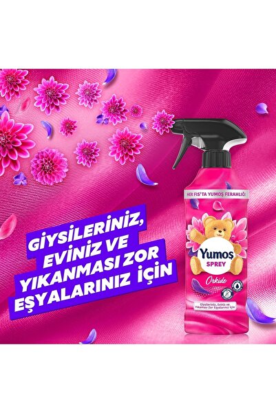 Yumoş Sprey Orkide 450 ml 1adet Sprey Hanımeli 450 ml 1adet Dm Demstar Mikrofiber Bez