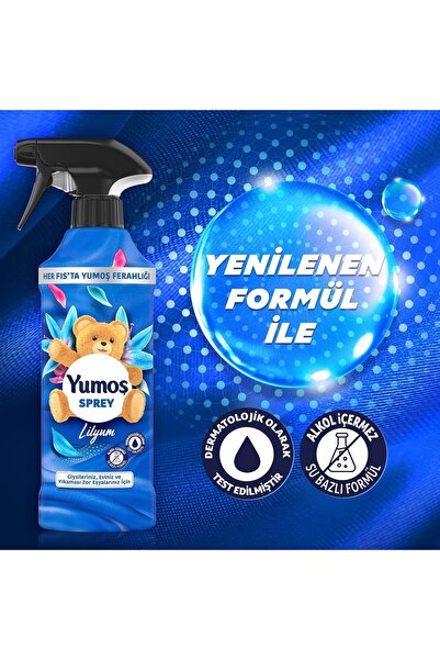 Yumoş Sprey Lilyum 450 ml 1adet + Sprey Hanımeli 450 Mm 1adet + Demstar Mikrofiber Bez