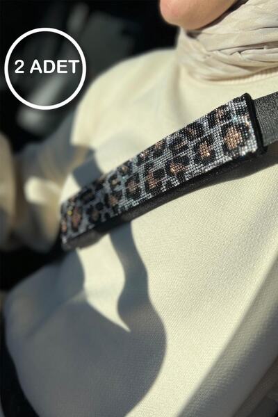 Leopar Taşlı Kemer Konforu Set 2 Adet Kemer Pedi