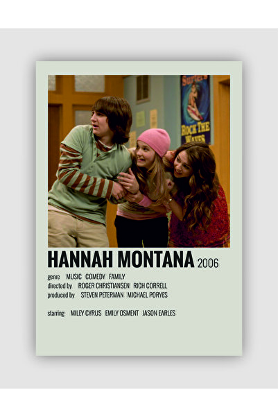 fırsatlar diyarı Hannah Montana Film Info Card Bilgi Kartı Duvar Posteri
