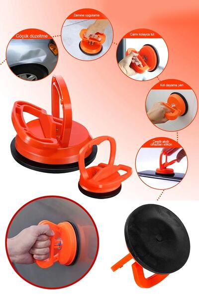 Uniquem Büyük Boy 118mm Oto Kaporta Vakumlama Göçük Çekme Düzeltme Aparatı Bo...