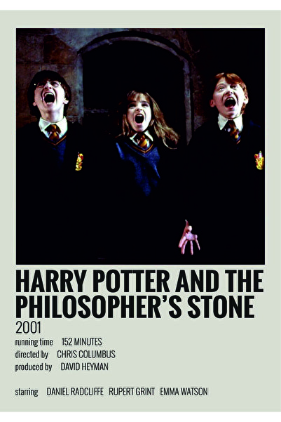 fırsatlar diyarı Harry Potter And The Philosopher’s Stone Film Info Card Bilgi Kartı Duvar Posteri