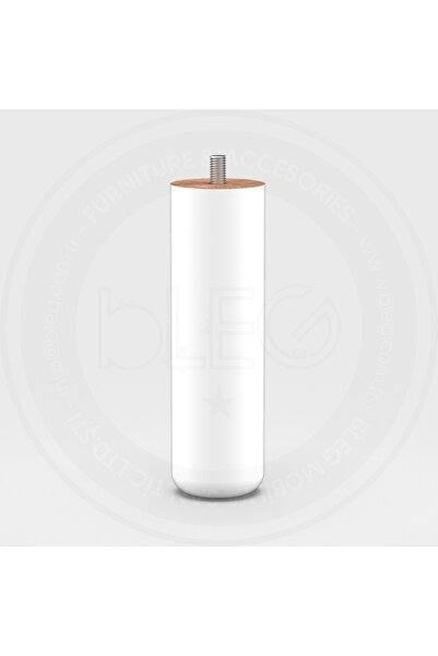 BLEG 15cm Ahşap Mobilya Ayağı - Beyaz - Koltuk, Yatak Ve Dolaplar Için Mükemm...