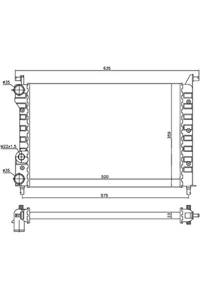 Fiat Palio/siena 1.2i-1.4i-1.6i(96-)/strada 1.2i 46417059 Mt 520*338*26