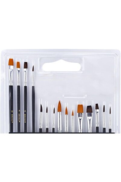 abnturk Profesyolnel 15 Parça Fırça Seti Resim Fırçası Seti