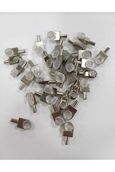 ARON (16 Adet) Volkan Vantuzlu Raf Pimi 5mm Mobilya Cam Ahşap Raf Pim