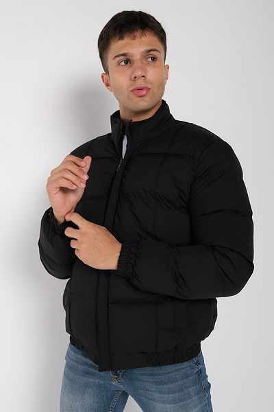 GAREN Men's Regular Fit Water Repellent and Windproof Trend Coat Waterproof Blue Black
