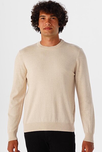 SÜVARİ O Yaka Slim Kalıp Armürlü Triko