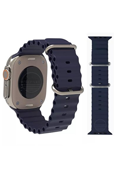 PREPARE Apple Watch Uyumlu 44 45 46 49 Mm Uyumlu A Kalite Kordon Kayış Siliko...