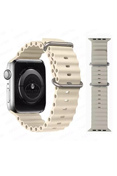 PREPARE Apple Watch Uyumlu 44 45 46 49 Mm Uyumlu A Kalite Kordon Kayış Siliko...