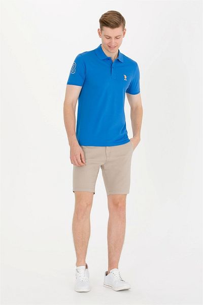U.S. Polo Assn. Ανδρικό μπλουζάκι Sax Polo Neck Basic