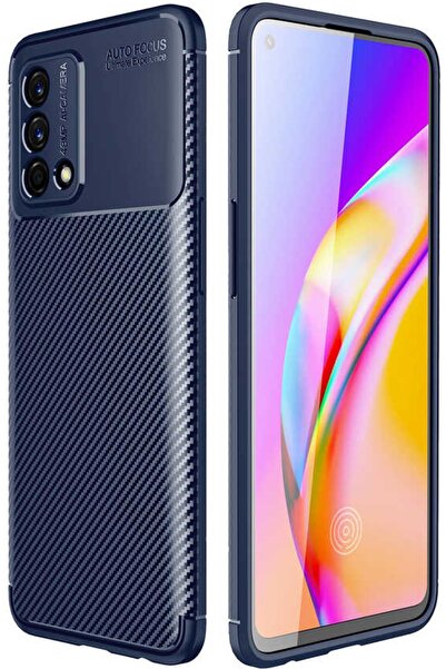 Case 4U Oppo A74 4g Kılıf Rugged Armor Karbon Uzun Ömürlü Negro Kılıf Lacivert