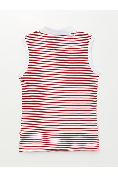 LC Waikiki Women's Polo Neck Striped Athlete