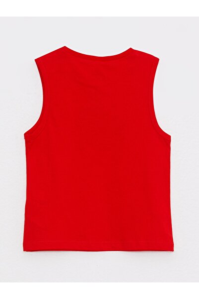 LC Waikiki Crew Neck Printed Cotton Baby Boy Undershirt Pack of 2