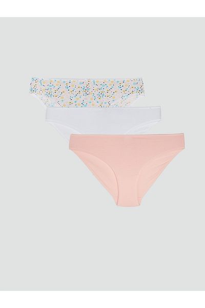 LC Waikiki Pachet de 3 chiloți bikini cu model