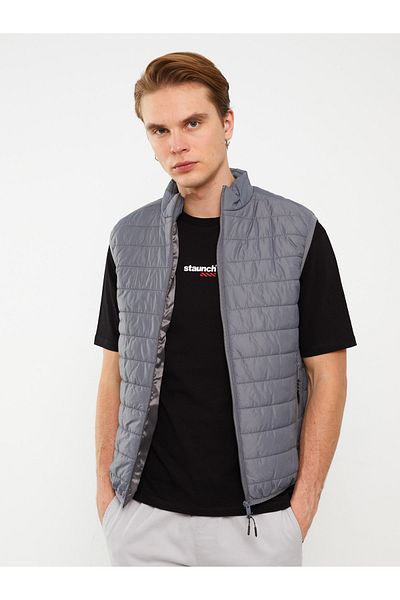 LC Waikiki Ανδρικό φανελάκι Slim Fit Puffer - Stand Collar