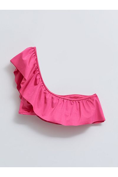 LC Waikiki Plain Ruffle Detail Bikin Top