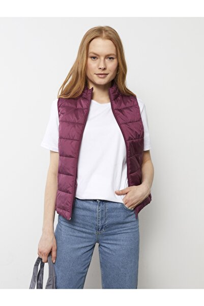 LC Waikiki Kadın Dik Yaka Düz Şişme Yelek