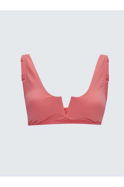 LC Waikiki Γυναικείο μονόχρωμο μπικίνι με αφαιρούμενα μαξιλαράκια