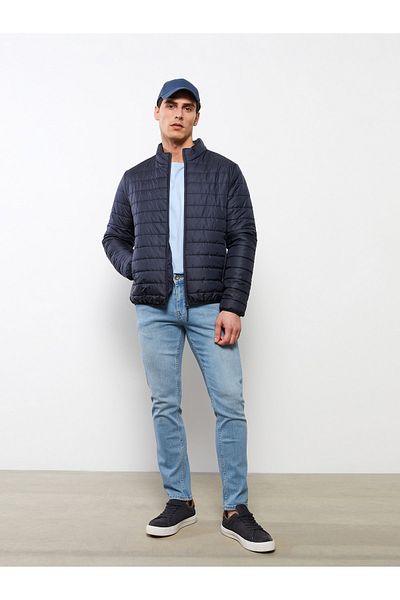 LC Waikiki Pufferjacke für Herren – Standardgröße, Stehkragen
