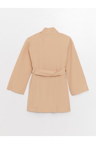 LC Waikiki Kimono de damă cu guler șal uni cu mânecă lungă