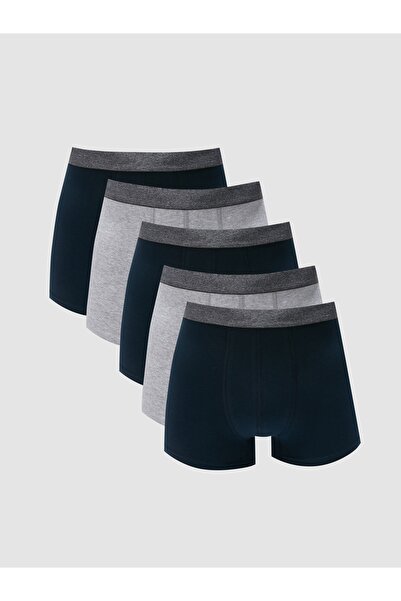 LC Waikiki Boxer Shorts - Gray - 5 pcs