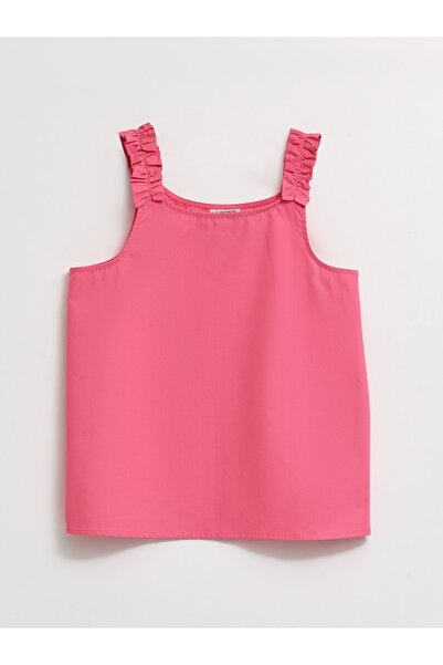 LC Waikiki Square Collar Basic Poplin Girl's Blouse