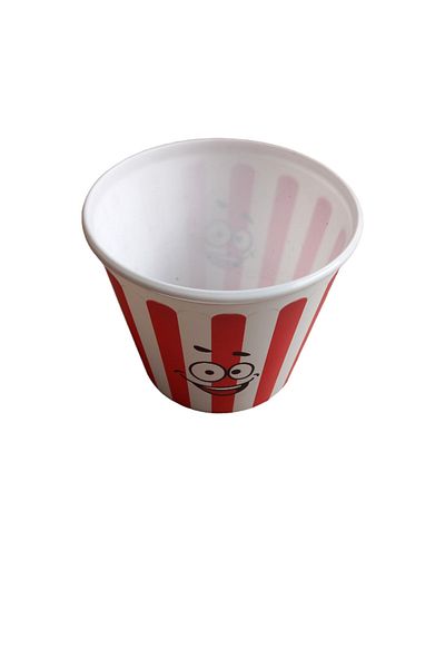 Bahat Plastic Chips Corn Bucket Red White 1 Piece