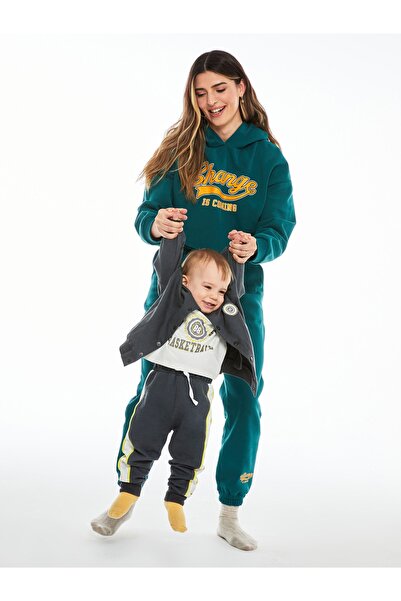 LC Waikiki Női kocogó melegítőnadrág - elasztikus derékkal és nyomattal