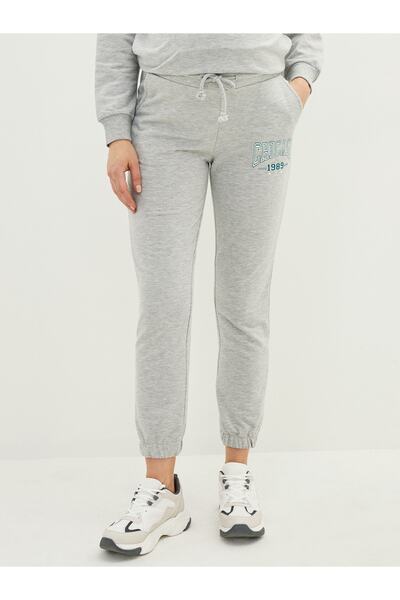 LC Waikiki Těhotenské tepláky Jogger s potiskem a elastickým pasem