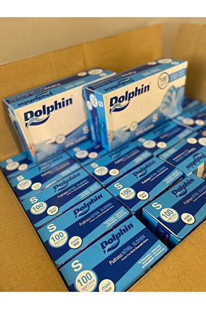Dolphin Pudrasız Nitril Eldiven S Beden Mavi 20 X 100 Adet