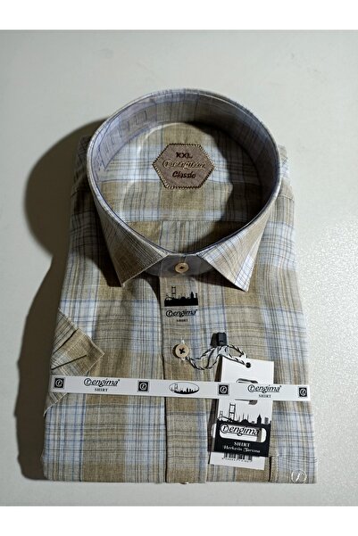 Rengima Класична сорочка великого розміру з короткими рукавами та однією кишенею