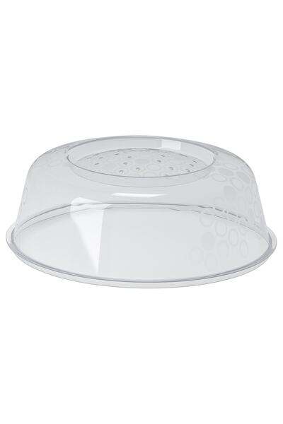 IKEA Mikrodalga Yanmaz Kapak Çap 26x9 Cm Şeffaf Gıda Koruma Kapağı Polipropilen Plastik