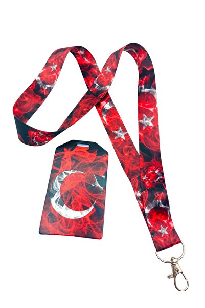 CİCCİBİCCİSHOP Bayrak Boyun Askı Ipi Ve Dikey Kart Tutucu