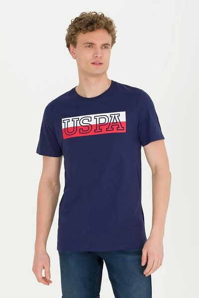 U.S. Polo Assn. Ανδρικό T-shirt Melange Crew Neck