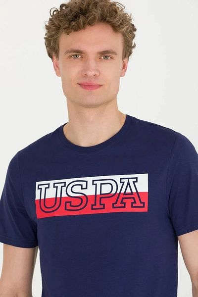 U.S. Polo Assn. Ανδρικό T-shirt Melange Crew Neck