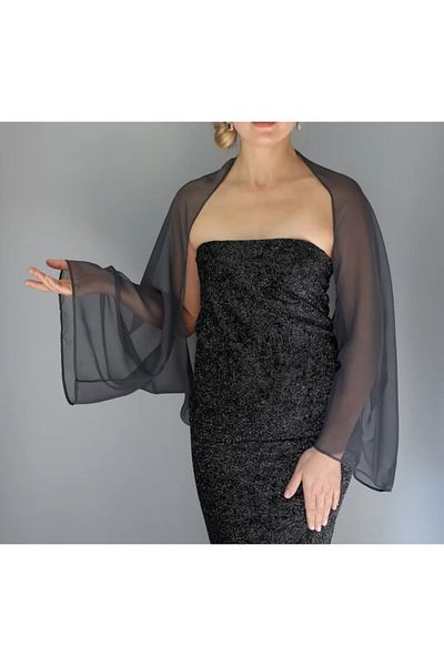 es moda shop اميلي شال شيفون بوليرو أنتريزيت