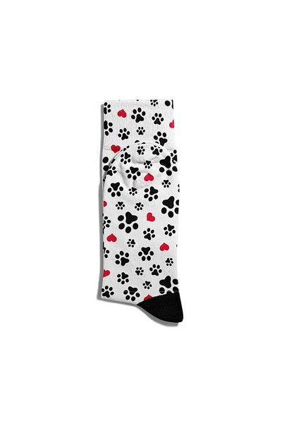 Eğlenceli Çoraplar Fun Socks Unisex Colorful Paw Friends Printed Socks Ecsoket287