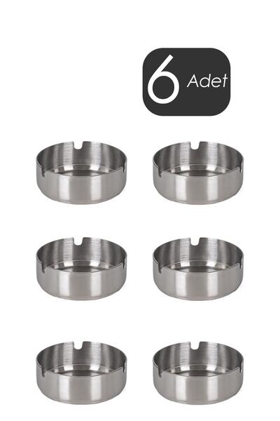 Porsima Etn-015 Попільничка з нержавіючої сталі 6-місна попільничка Якісний набір попільничок 1,2 мл товщина