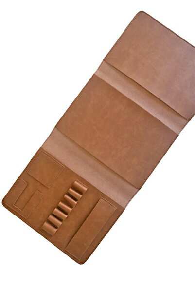 Le Color منظم دفتر ملاحظات مقاس 15x21، حقيبة آيباد مقاس 8.1 بوصة، بني