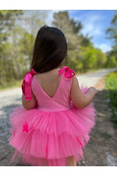 Tinypeople Kelebekli Kız Çocuk Tütü Abiye Elbise